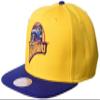 Mitchell & Ness Jumbotron Snapback Hat Adjustable Cap (Golden State Warriors Retro Yellow/Blue) view 1