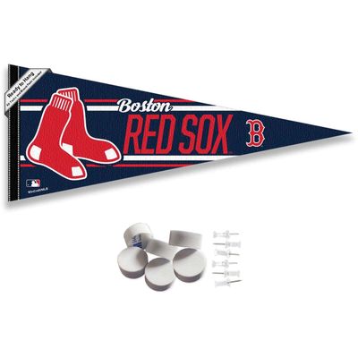WinCraft Boston Red Sox Pennant Banner and Wall Tack Pads