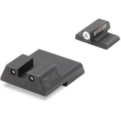 NIGHT FISION Night Sight Set for HK VP9/VP9SK/P30/45C - White Front Ring, Black Rear Rings (HAK-126-003-WGZG)