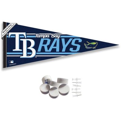 WinCraft Tampa Bay Rays Pennant Banner and Wall Tack Pads