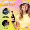 NightCap Bottle Drink Cover, Silicone Beer Bottle Cover & Bottle Cap Protector, Anti Drink Spiking Safety Cap for Beer, Wine & Soda Bottles, Reusable Drink Protector for Bars, Travel, Festivals view 2