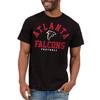 Junk Food NFL - Atlanta Falcons Classic Team Logo Adult SS T-Shirt Black view 1