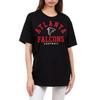 Junk Food NFL - Atlanta Falcons Classic Team Logo Adult SS T-Shirt Black view 2