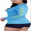 Nautica Womens Swimwear Lightweight Long Sleeve Rashguard Shirt (as1, Alpha, x_l, Regular, Light Blue) X-Large view 2