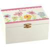 Custom Floral Children's Jewelry Box, Crafted with 100% Durable MDF, Clasp Closure and Metal Hinges, Kids Bedroom Dcor - Measures 6" Long x 4" Wide x 3" High Overall view 1