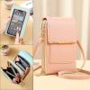 atcryih Anti-theft Leather Bag, Phone Crossbody Bags for Women, Touchscreen Phone Wallet PU Leather Crossbody Bag (5-Brown) view 4