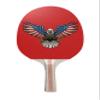 TigerTail Sports USA Bald Eagle Colorful Design Ping Pong Paddle, Premium 5 Ply Table Tennis Racket (Black on Back) view 1