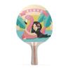 TigerTail Sports Flamingo Aloha Colorful Design Ping Pong Paddle, Premium 5 Ply Table Tennis Racket (Black on Back) view 1