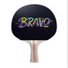 TigerTail Sports Bravo Colorful Design Ping Pong Paddle, Premium 5 Ply Table Tennis Racket (Red on Back) view 1