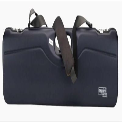 Negrini 16402LR-2C/6204: OU Shotgun Hard Case with Luxury Rubber Trim for 1 Shotgun + 1 Extra Barrel