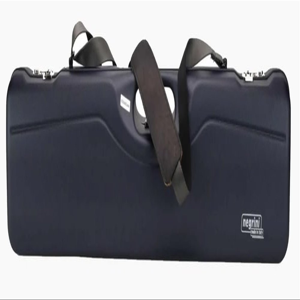 Negrini 16402LR-2C/6204: OU Shotgun Hard Case with Luxury Rubber Trim for 1 Shotgun + 1 Extra Barrel