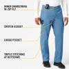 Carhartt Scrubs C56418 Men's Rugged Flex Modern Fit Ripstop Straight Leg Cargo Pant X-Large Azure Blue view 4