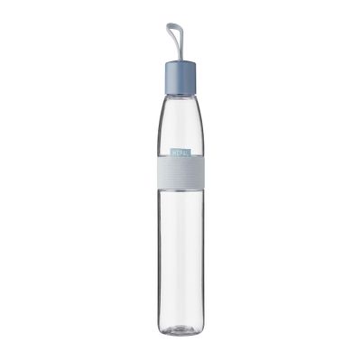 Mepal  Water Bottle Ellipse  Reusable Water Bottle  Leak Proof Drinking Bottle Suitable For Carbonated Drinks  BPA-Free - 700 ml  Nordic blue