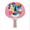 TigerTail Sports Face Art Colorful Design Ping Pong Paddle, Premium 5 Ply Table Tennis Racket (Black on Back) view 1