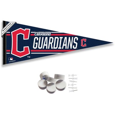 WinCraft Cleveland Baseball Pennant Banner and Wall Tack Pads