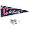 WinCraft Cleveland Baseball Pennant Banner and Wall Tack Pads view 1