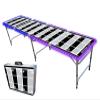 8-Foot Professional Beer Pong Table w/LED Lights - Las Vegas Football Field