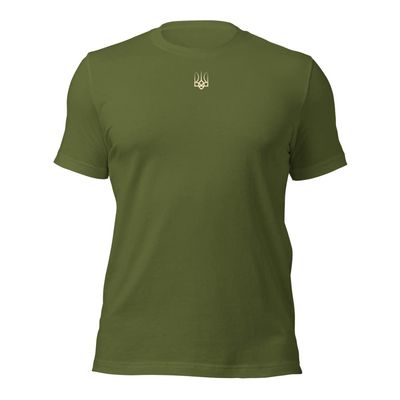 907.3 Ukrainian Zelensky Trident - Symbol of Unity Strength & Independence - Ideal for Patriotic Wear Unisex T-Shirt Olive