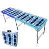 8-Foot Professional Beer Pong Table w/LED Lights - Tennessee Football Field view 1