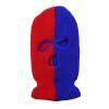 aoozleny 3-Hole Two Color Knitted Hat Ski Mask Balaclava, Full Face Mask for Cycling/Skiing Winter Outdoor Sports (Red+Blue) view 2