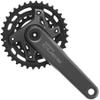 SHIMANO CUES FC-U6000-2B Crankset - 175mm, 9/10/11-Speed, 36/22t, 110 BCD, Hollowtech II, CL 3mm Outboard, Black view 1