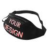 Custom Adjustable Waist Bag Design Your Logo Photo Text Personalized Fanny Pack Soft Waist Pack Customized Adjustable Belt Bag for Travel Hiking Sports Running view 1