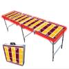 8-Foot Professional Beer Pong Table w/LED Lights - Washington Football Field view 1