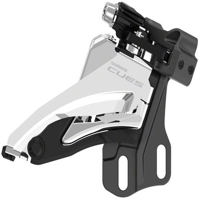 Shimano CUES FD-U6000-E Front Derailleur - 10/11-Speed, Double, Side Swing, E-Type Mount (W/O BB Bracket Plate), 36/40t