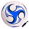 SPDTECH Soccer Ball Size 5 Blue Tornado Style with Pump Needle Anti-Explosion Design Indoor Outdoor Suitable for Kids School Training Practice or Boys Girls Toddlers Gift view 1