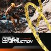 ARMBURY Static Climbing Rope - High Strength Single Climbing Safety Rope Ideal for Rescue Activities Caving Rappelling/Abseiling Hauling and Ascending (11x200,Yellow) view 3