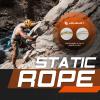 ARMBURY Static Climbing Rope - High Strength Single Climbing Safety Rope Ideal for Rescue Activities Caving Rappelling/Abseiling Hauling and Ascending (11x200,Yellow) view 4