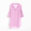 Little Girl's Kids Swimsuit Beach Cover Up for Girl Chiffon Shirt Bikini Beachwear Toddler Girl (Pink #1, 4-5 Years) view 3