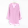 Little Girl's Kids Swimsuit Beach Cover Up for Girl Chiffon Shirt Bikini Beachwear Toddler Girl (Pink #1, 4-5 Years) view 4