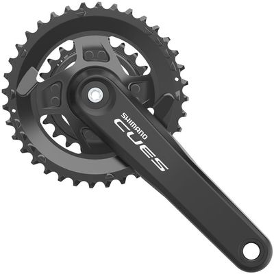 SHIMANO CUES FC-U4010-2B Crankset - 175mm, 9/10/11-Speed, 36/22t, Riveted, Square Taper JIS Spindle Interface, CL 3mm