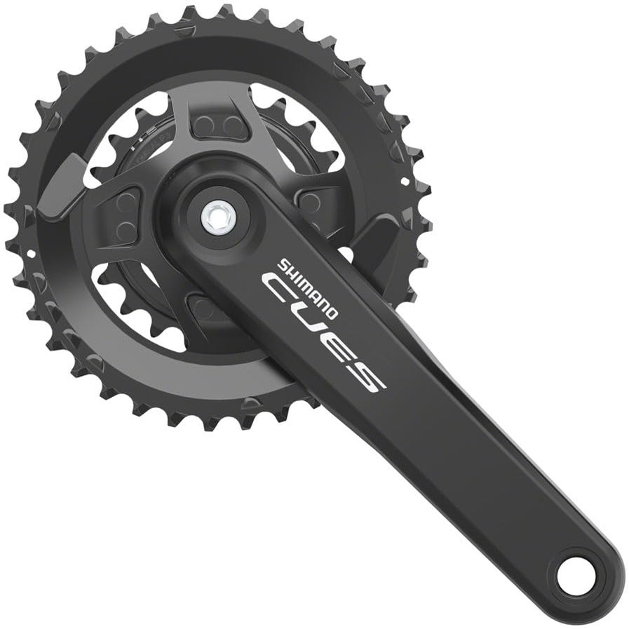SHIMANO CUES FC-U4010-2B Crankset - 175mm, 9/10/11-Speed, 36/22t, Riveted, Square Taper JIS Spindle Interface, CL 3mm