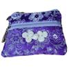 2pcs Cute Chinese knot Two Zipper Purse Jewelry Packaging Bags for Bracelets Necklace Storage Silk Brocade Zip Pouch Bags for Travel (purple2 pcs pattern random) view 1