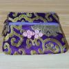 2pcs Cute Chinese knot Two Zipper Purse Jewelry Packaging Bags for Bracelets Necklace Storage Silk Brocade Zip Pouch Bags for Travel (purple2 pcs pattern random) view 2