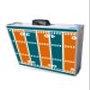 8-Foot Professional Beer Pong Table w/Cup Holes & LED Lights - Miami Football Field view 2
