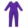 Aislor Kids Big Girls One Piece Long Sleeves Full Body Jumpsuit Bodysuit Dance Athletic Gymnastics Leotard Activewear Purple 7-8 Years view 4