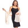 olyrjie Soft Chiffon Scarfs Shawls and Wraps for Evening Dresses Wedding Shawl Wraps Bridal Scarve for Women Champagne,72''18'' view 4