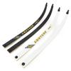 Archery Takedown Recurve Bow Limbs Only Replacements Fiberglass and Bamboo Sheet Laminated for 66" 68" 70" Recurve Bow 14-40lbs (30 lbs, white/68inch) view 1