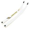 Archery Takedown Recurve Bow Limbs Only Replacements Fiberglass and Bamboo Sheet Laminated for 66" 68" 70" Recurve Bow 14-40lbs (30 lbs, white/68inch) view 2