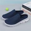LLTMALL Mens Open Back Walking Sneaker Slippers Comfortable Mesh Knit Slip On Indoor Outdoor Mules Navy Blue 12 view 3