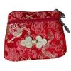2pcs Cute Chinese knot Two Zipper Purse Jewelry Packaging Bags for Bracelets Necklace Storage Silk Brocade Zip Pouch Bags for Travel (red2 pcs pattern random) view 1