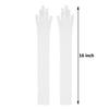 Huimingda Women Gloves Mesh See Through Full Finger Long Gloves Mittens Sun Protection White One Size view 2