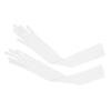 Huimingda Women Gloves Mesh See Through Full Finger Long Gloves Mittens Sun Protection White One Size view 4