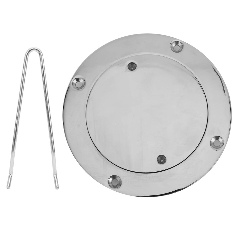 4in,4in Steel Deck Cover Plate with Hole Key