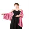 olyrjie Soft Chiffon Scarfs Shawls and Wraps for Evening Dresses Wedding Shawl Wraps Bridal Scarve for Women Peach Pink,72''18'' view 2