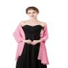 olyrjie Soft Chiffon Scarfs Shawls and Wraps for Evening Dresses Wedding Shawl Wraps Bridal Scarve for Women Peach Pink,72''18'' view 3