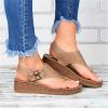 Sandals For Women Dressy Flats Womens Bohemia Bead Style Herringbone Sandals with Beads and Stones - Flat Fashion Flip Flops Beach Sandals view 2